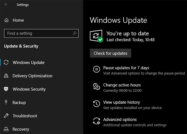 Kiểm tra window update